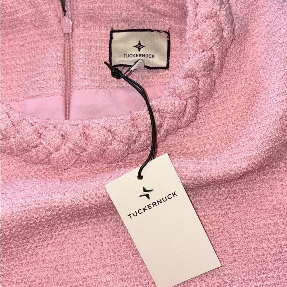 Tuckernuck Blossom Pink Tweed Jackie Dress Size XXL NWT - Picture 6 of 11